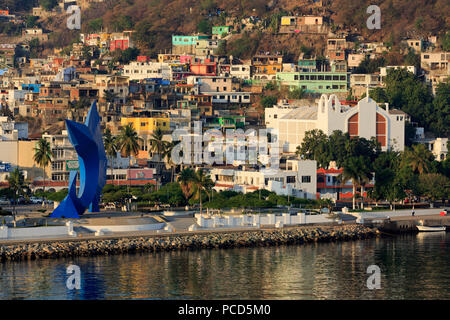 Sailfish Monument, Manzanillo City, Colima State, Mexico, North America Stock Photo