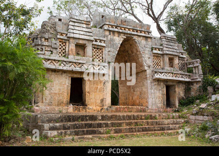 Arch (Arco), Labna Archaeological Site, Mayan Ruins, Puuc style, Yucatan, Mexico, North America Stock Photo