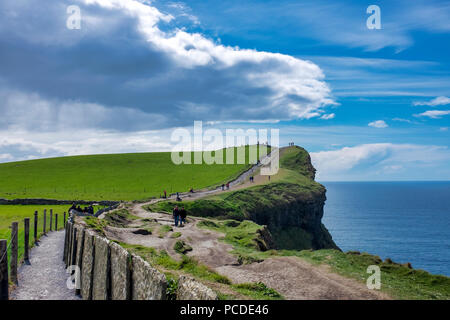 Cliff of Moher coastal walk, County Clare, Ireland Stock Photo