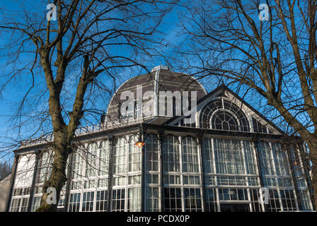 Octagon at the Pavilion Gardens in Buxton, a Victorian building situated in the heart of Buxton. Stock Photo