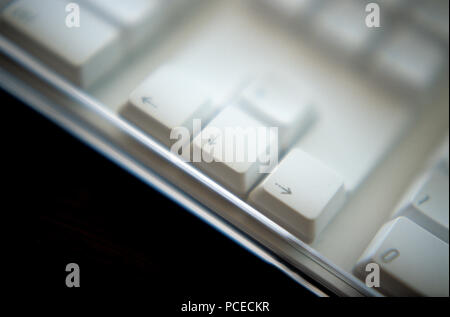 Apple iMac G5 computer keyboard Stock Photo