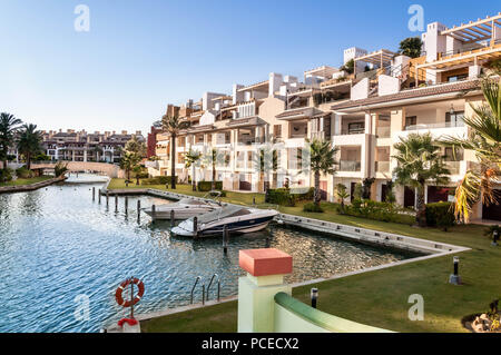 Sotogrande Luxury urbanization at Andalusia, Spain Stock Photo