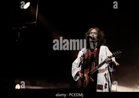 The singer of Extremoduro, Roberto Iniesta, in concert in Cáceres Stock  Photo - Alamy