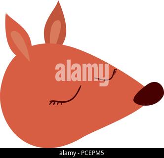 wild chipmunk animal head Stock Vector