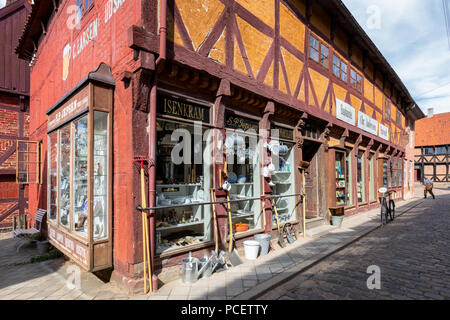An old hardware store, The Old Town (Open air museum) in Aarhus, Denmark Stock Photo