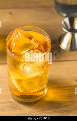 Cold Vodka and Energy Drink Cocktail with Ice Stock Photo