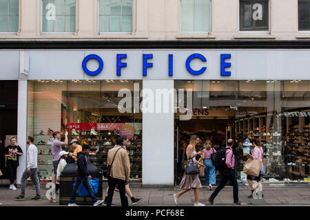 Office shoe shop, Oxford Street, London, England, UK Stock Photo ...