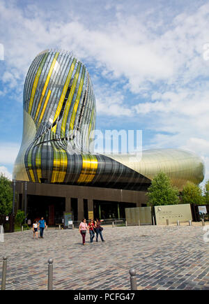 La Cité du Vin, the new wine museum of Bordeaux city, France Stock Photo