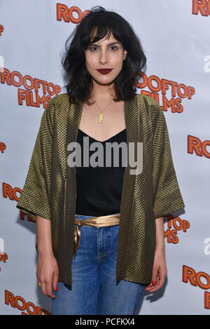 New York, USA. 31st July 2018. Desiree Akhavan attends 'The Miseducation Of Cameron Post' New York Screening at The William Vale on July 31, 2018 in New York City. Credit: Erik Pendzich/Alamy Live News Stock Photo