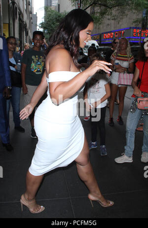 New York, NY, USA. 01st Aug, 2018. Dascha Polanco seen at New York Live promoting the new season of Orange Is The New Black on August 01, 2018 in New York City. Credit: Rw/Media Punch/Alamy Live News Stock Photo