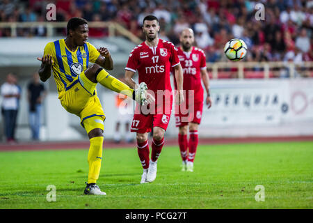 Cair Stadium, Nis, Serbia. 2nd Aug, 2018. UEFA Europa League