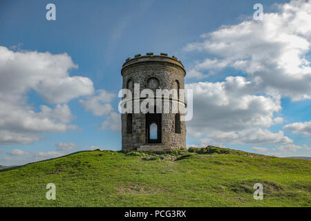 The Folly Solomon's Temple, also known as Grinlow Tower, Buxton, Derbyshire Stock Photo