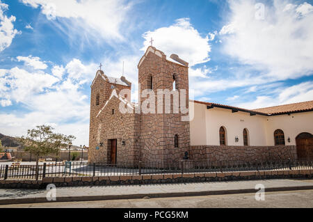 San Antonio de Padua Church - San Antonio de los Cobres, Salta, Argentina Stock Photo
