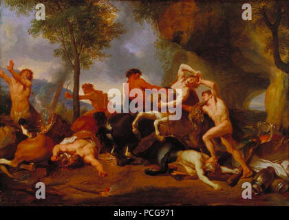 123 Charles Le Brun - Hercules Slaying the Centaurs Stock Photo