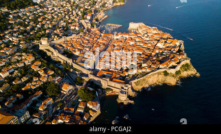 Old City Walls of Dubrovnik, Croatia Stock Photo