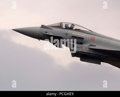 Italian Air Force Typhoon Display Stock Photo