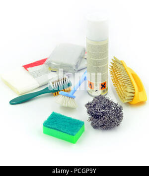 the home cleaning set Stock Photo