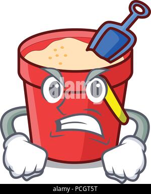 Angry bucket character cartoon style Stock Vector Image & Art - Alamy