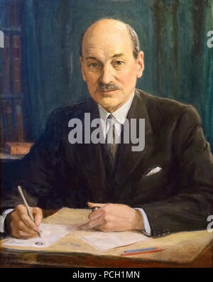 133 Clement Attlee by George Harcourt, 1946 Stock Photo