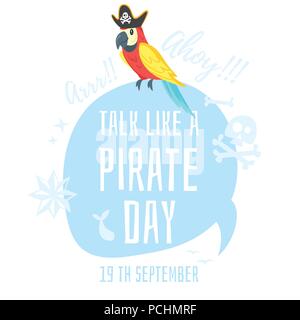 Talk like a pirate Stock Vector