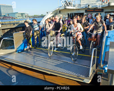 Passenger Ferry Amsterdam Holland Stock Photo