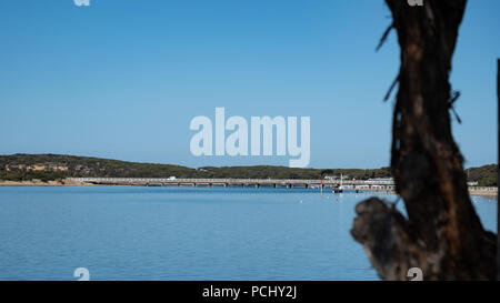 Barwon River and Bridge, Barwon Heads, Victoria, Australia Stock Photo