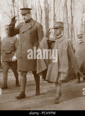 Albert I and Victor Emmanuel III. Stock Photo