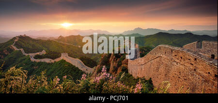 Great wall,the wonders of the world Stock Photo