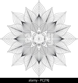 Mandala, tribal ethnic ornament, vector art Stock Vector