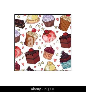 Logo, sign, style for the confectionery, bakery shop. Lettering, Stock Vector