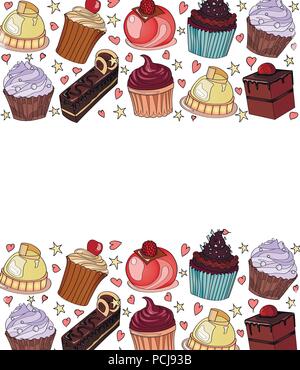 Logo, sign, style for the confectionery, bakery shop. Lettering, Stock Vector