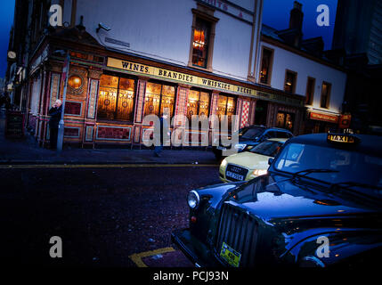 victorian bar at dusk Stock Photo