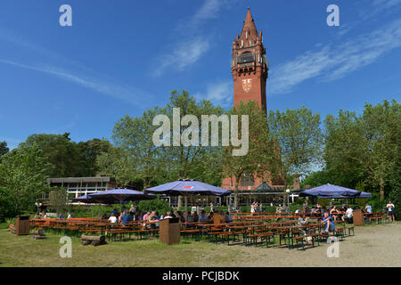 Biergarten, Grunewaldturm, Grunewald, Charlottenburg, Berlin, Deutschland Stock Photo