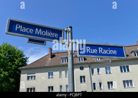 Rue Racine, Place Moliere, Cite Foch, Wittenau, Reinickendorf, Berlin, Deutschland Stock Photo