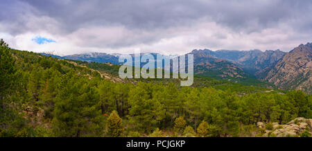 La Pedriza is located in the State of Madrid, Spain, integrated in the Parque Regional de la Cuenca Alta del Manzanares. It is a perfect place for dai Stock Photo