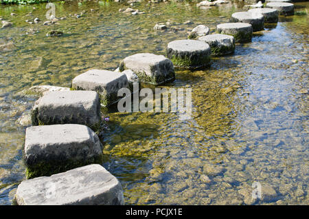 Stepping Stones Gargrave North Yorkshire UK Stock Photo
