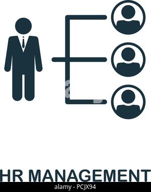 HR Management creative icon. Simple element illustration. HR Management concept symbol design from human resources collection. Can be used for web, mo Stock Vector