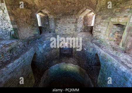 Inside Marten's Tower, Chepstow Castle, Chepstow, Monmouthshire, South ...