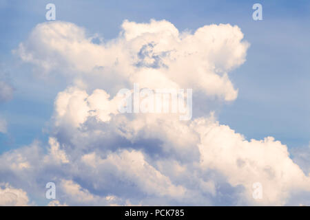 White clouds in the blue sky as an abstract picture. Stock Photo