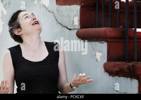 Judith Lucy, Australian comedienne. Stock Photo