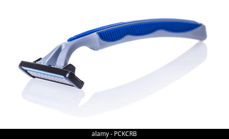 new shaving machine on white isolated background Stock Photo