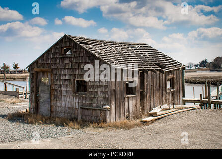 An old boat house Stock Photo