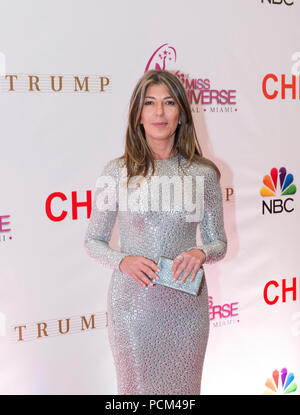 DORAL, FL - JANUARY 25:  Nina Garcia attends The 63rd Annual Miss Universe Pageant at Trump National Doral on January 25, 2015 in Doral, Florida.  People:  Nina Garcia Stock Photo