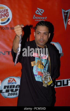 MIAMI - OCTOBER 10: Benzino arrives at the 2004 Source Hip-Hop Music Awards at the James L. Knight Center October 10, 2004 in Miami, Florida.   People:  Benzino Stock Photo