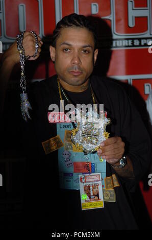 MIAMI - OCTOBER 10: Benzino arrives at the 2004 Source Hip-Hop Music Awards at the James L. Knight Center October 10, 2004 in Miami, Florida.   People:  Benzino Stock Photo