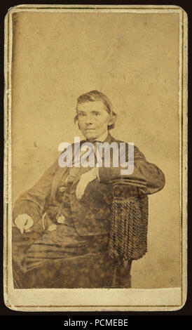 Alexander Hamilton Stephens, half-length studio portrait, sitting) - Stock Photo