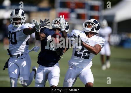 August 01, 2018 Irvine, CA.Los Angeles Rams Training Camp at the UC Irvine Campus in Irvine, Ca on August 01, 2018. Jevone Moore Stock Photo