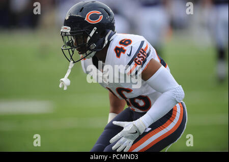 August 2nd, 2018: Bears #46 Michael Burton during the Chicago Bears vs  Baltimore Ravens at Tom Benson Hall of Fame Stadium in Canton, Ohio. Jason  Pohuski/CSM Stock Photo - Alamy