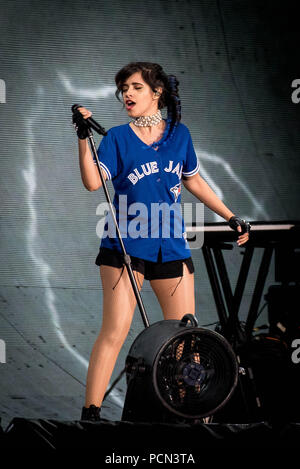 Toronto, Ontario, Canada. 3rd Aug, 2018. Cuban-American singer and songwriter CAMILA CABELLO performs at Rogers Centre in Toronto during Reputation Stadium Tour. Credit: Igor Vidyashev/ZUMA Wire/Alamy Live News Stock Photo