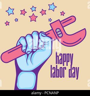 american labor day Stock Vector